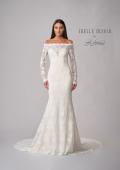 Picture of: Beautiful Lace Off the Shoulder Long Sleeve Gown in WINW, Style: J2091, Detail Picture 4
