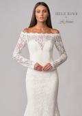 Picture of: Beautiful Lace Off the Shoulder Long Sleeve Gown in WINW, Style: J2091, Detail Picture 7