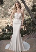 Picture of: Sweetheart Lace Bodice Gown with Ruched Skirt in ivory, Style: J2082, Main Picture