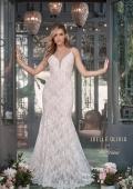 Picture of: Gorgeous Lace Gown with Scallop Detailing and Low Back in ivory, Style: J2090, Main Picture