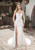 Picture of: Wedding Dress with Knot Detail and Draped Neckline in ivory, Style: J2099, Main Picture