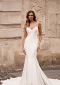 Picture of: Simple Elegant Wedding Dress with Dramatic Train in Ivory, Style: J2272, Main Picture