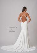 Picture of: Chic Luxe Knit Dress with Draped Neckline in ivory, Style: J2077, Detail Picture 8