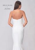 Picture of: Strapless Chic Luxe Jersey Gown with Ruching on the Bodice in ivory, Style: J2107, Detail Picture 8