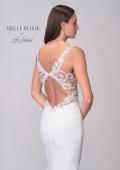 Picture of: Trumpet Gown with Lace Detail Bodice and Illusion Sides in ivory, Style: J2121, Detail Picture 8