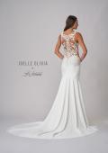 Picture of: Wedding Gown with Ornate Lace Top and Illusion Back in ivory, Style: J2101, Detail Picture 11