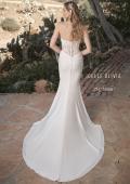 Picture of: Sweetheart Lace Bodice Gown with Ruched Skirt in ivory, Style: J2082, Back Picture