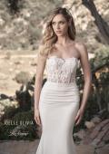 Picture of: Sweetheart Lace Bodice Gown with Ruched Skirt in ivory, Style: J2082, Detail Picture 1