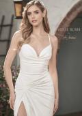 Picture of: Wedding Dress with Knot Detail and Draped Neckline in ivory, Style: J2099, Detail Picture 1