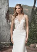 Picture of: Wedding Gown with Ornate Lace Top and Illusion Back in ivory, Style: J2101, Detail Picture 1