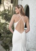 Picture of: Chic Luxe Knit Dress with Draped Neckline in ivory, Style: J2077, Detail Picture 2