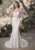 Picture of: Sweetheart Lace Bodice Gown with Ruched Skirt in ivory, Style: J2082, Detail Picture 3