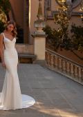 Picture of: Chic Luxe Wedding Dress with Bustier Top and Stunning Illusion Corset Back in ivory, Style: J2221, Detail Picture 3, Landscape