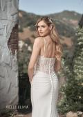 Picture of: Criss Cross Bodice Gown with Illusion Lace Back in ivory, Style: J2047, Detail Picture 4