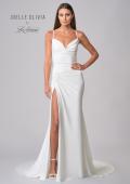 Picture of: Wedding Dress with Knot Detail and Draped Neckline in ivory, Style: J2099, Detail Picture 4