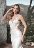 Picture of: Wedding Gown with Ornate Lace Top and Illusion Back in ivory, Style: J2101, Detail Picture 4