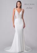 Picture of: Trumpet Gown with Lace Detail Bodice and Illusion Sides in ivory, Style: J2121, Detail Picture 4