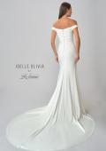 Picture of: Off the Shoulder Wedding Dress with Ruching and Slit in ivory, Style: J2004, Detail Picture 5