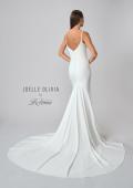 Picture of: Chic Wedding Dress with Ruching and Buttons in ivory, Style: J2032, Detail Picture 5