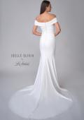 Picture of: Off the Shoulder V Neck Ruched Wedding Dress in ivory, Style: J2089, Detail Picture 5