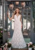 Picture of: Gorgeous Lace Gown with Scallop Detailing and Low Back in ivory, Style: J2090, Detail Picture 5