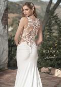 Picture of: Wedding Gown with Ornate Lace Top and Illusion Back in ivory, Style: J2101, Detail Picture 5