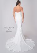 Picture of: Strapless Chic Luxe Jersey Gown with Ruching on the Bodice in ivory, Style: J2107, Detail Picture 5