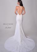 Picture of: Beautiful Luxe Jersey and Lace gown with Illusion Sides and Low Back in ivory, Style: J2165, Detail Picture 5