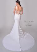 Picture of: Chic Luxe Wedding Dress with Bustier Top and Stunning Illusion Corset Back in ivory, Style: J2221, Detail Picture 5