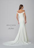 Picture of: Off the Shoulder Wedding Dress with Ruching and Slit in ivory, Style: J2004, Detail Picture 6