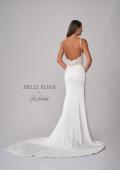 Picture of: Silk Gown with Illusion Lace Bodice and Slit in ivory, Style: J2024, Detail Picture 6