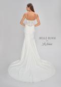Picture of: Criss Cross Bodice Gown with Illusion Lace Back in ivory, Style: J2047, Detail Picture 6