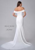 Picture of: Off the Shoulder V Neck Ruched Wedding Dress in ivory, Style: J2089, Detail Picture 6