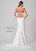 Picture of: Wedding Dress with Knot Detail and Draped Neckline in ivory, Style: J2099, Detail Picture 6