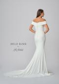 Picture of: Luxe Jersey Off the Shoulder Gown with Ruching in ivory, Style: J2013, Detail Picture 7