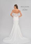 Picture of: Criss Cross Bodice Gown with Illusion Lace Back in ivory, Style: J2047, Detail Picture 7