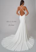 Picture of: Chic Luxe Knit Dress with Draped Neckline in ivory, Style: J2077, Detail Picture 7