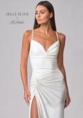 Picture of: Wedding Dress with Knot Detail and Draped Neckline in ivory, Style: J2099, Detail Picture 7