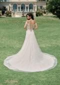 Picture of: Off the Shoulder A-Line Lace Detail Gown with Illusion Back in IBII, Style: B1193, Back Picture