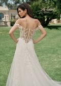 Picture of: Off the Shoulder A-Line Lace Detail Gown with Illusion Back in IBII, Style: B1193, Detail Picture 2