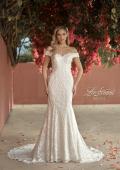 Picture of: Gorgeous Lace Off the Shoulder Mermaid Wedding Gown in III, Style: B1043, Main Picture