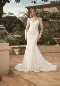 Picture of: Mermaid Dress with Stunning Lace and Sheer Sleeves in III, Style: B1091, Main Picture