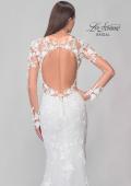 Picture of: Trumpet Style Wedding Dress with Stunning Clover Shape Train and Sleeves in III, Style: B1299, Detail Picture 11