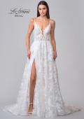Picture of: Lace A-Line Wedding Dress with Slit and Deep V in III, Style: B1056, Detail Picture 14