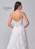 Picture of: Lace A-Line Wedding Dress with Slit and Deep V in III, Style: B1056, Detail Picture 17