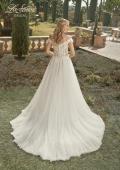 Picture of: Wedding Gown with Ornate Lace Off the Shoulder Bodice in III, Style: B1050, Back Picture