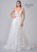 Picture of: Lace A-Line Wedding Dress with Slit and Deep V in III, Style: B1056, Detail Picture 25
