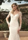 Picture of: Mermaid Dress with Stunning Lace and Sheer Sleeves in III, Style: B1091, Detail Picture 1