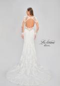 Picture of: Sheer Long Sleeve Trumpet Gown with Deep V in III, Style: B1042, Detail Picture 5