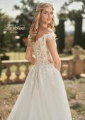 Picture of: Wedding Gown with Ornate Lace Off the Shoulder Bodice in III, Style: B1050, Detail Picture 5